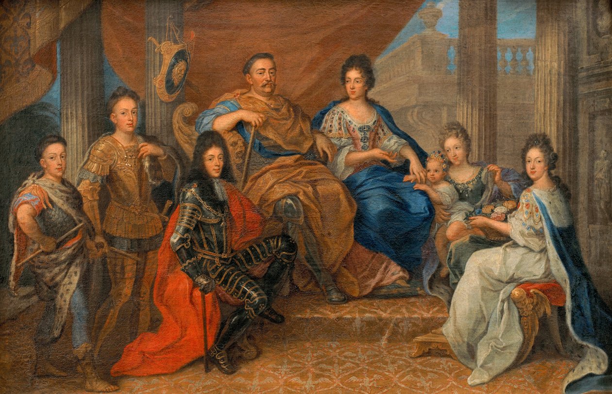 Polaco: João III Sobieski com a sua família de Henri Gascar