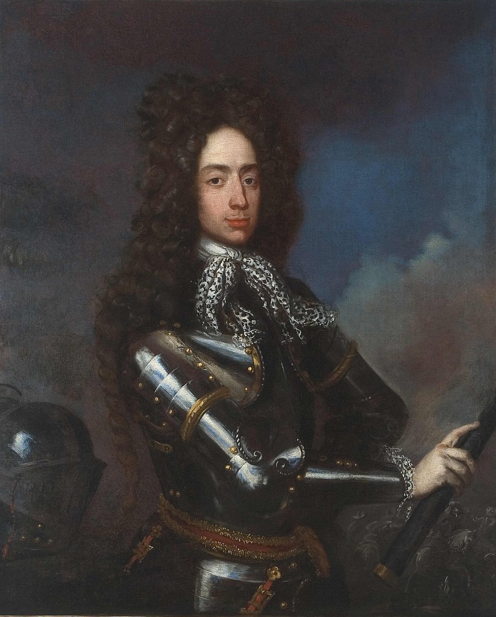 Retrato do príncipe Jakub Ludwik Sobieski 1667-1737, 1690s de Henri Gascar