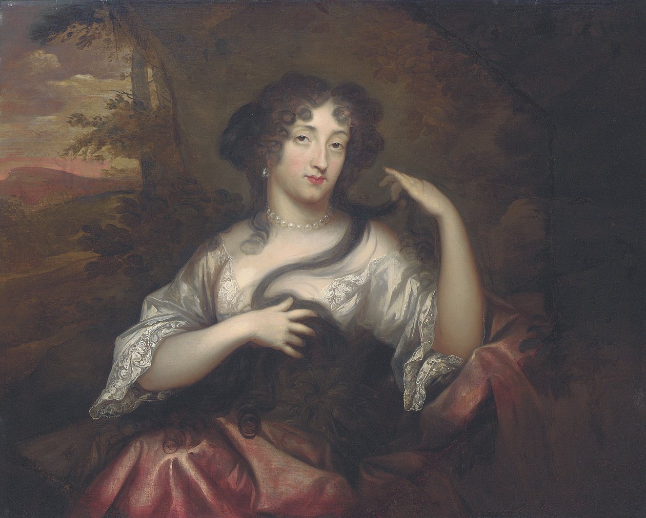 Retrato de Hortense Mancini, 1680 de Henri Gascard