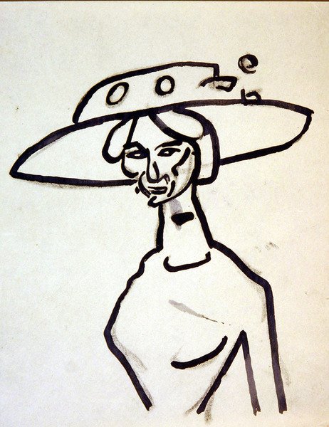 Um chapéu de bico largo de Henri Gaudier Brzeska