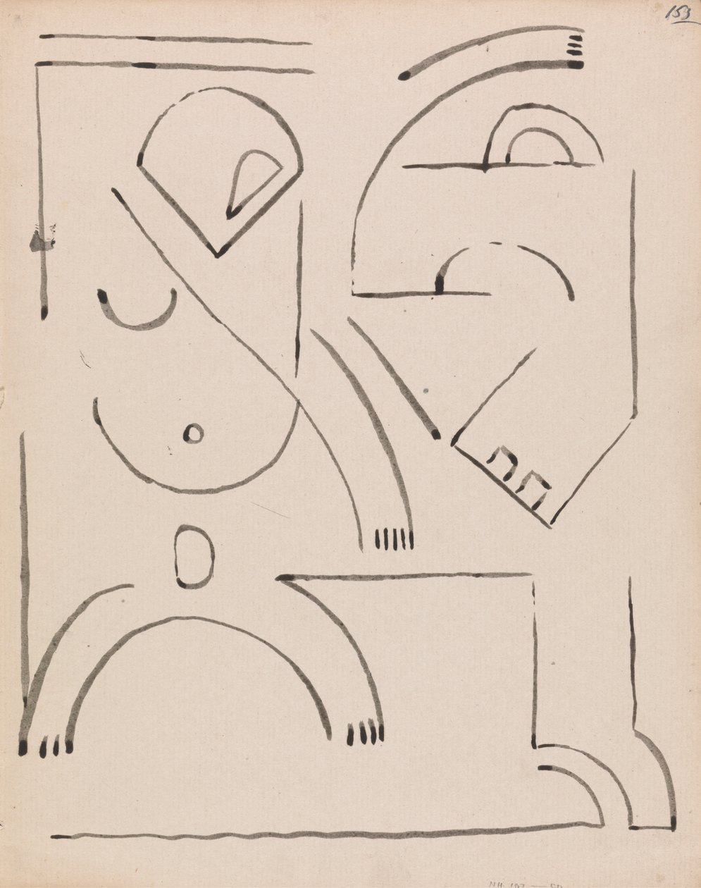 Composição da Figura Abstrata de Henri Gaudier Brzeska