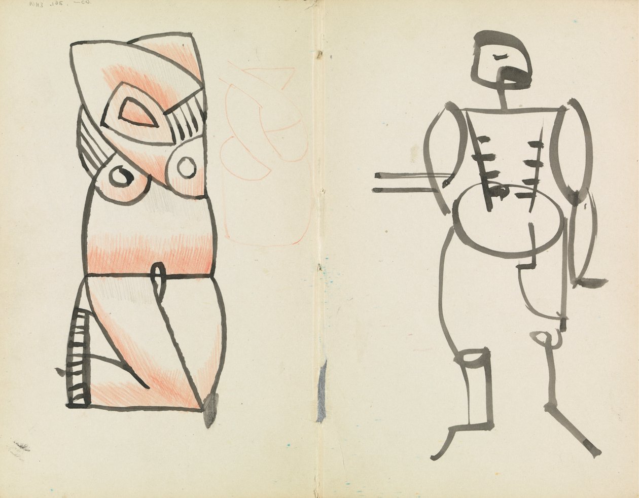 Agachamento Feminino e Masculino de Pé de Henri Gaudier Brzeska