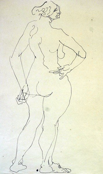 Fêmea Nua com a Mão na Anca de Henri Gaudier Brzeska