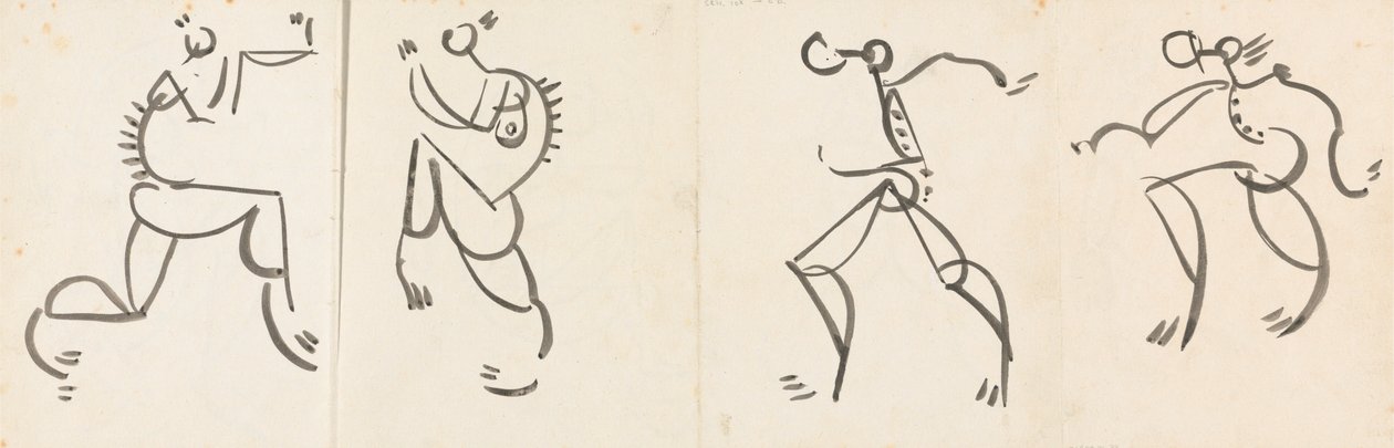 Friso de Quatro Figuras Dançantes de Henri Gaudier Brzeska