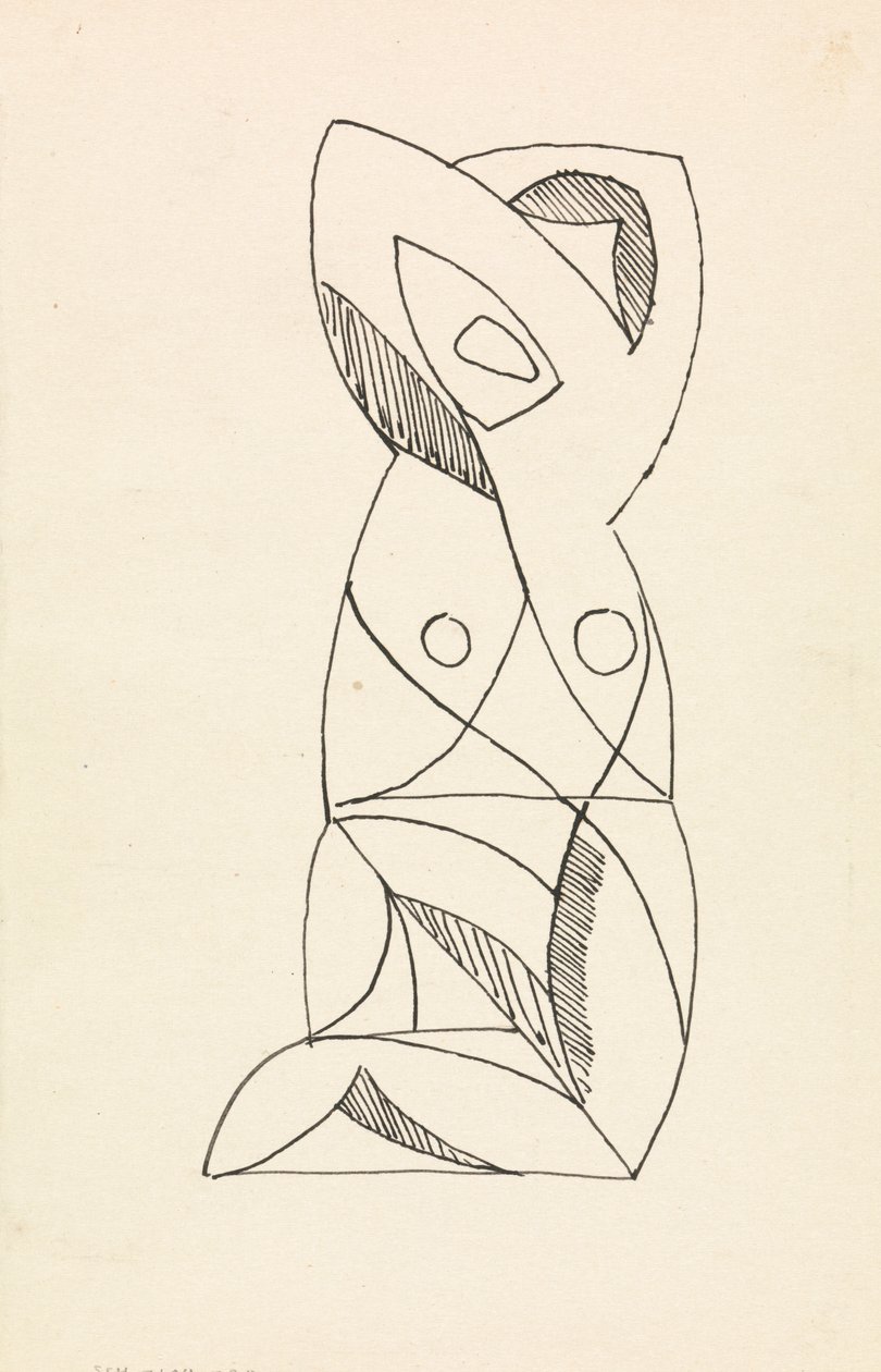 Figura Feminina de Ajoelhamento de Henri Gaudier Brzeska