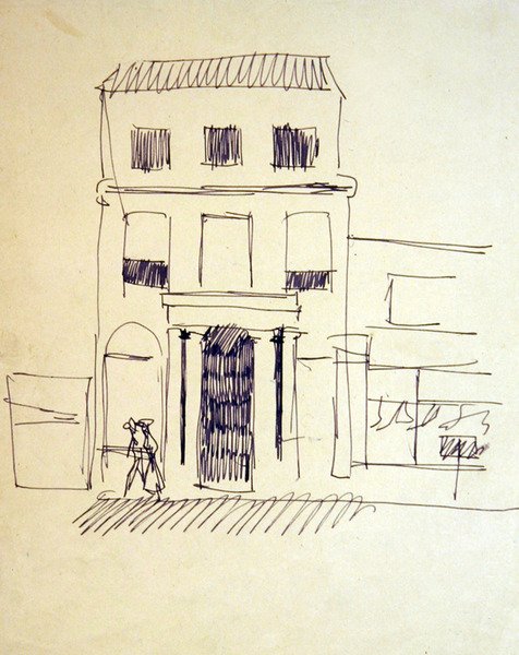 London Street com Números; Promenader Feminina de Henri Gaudier Brzeska