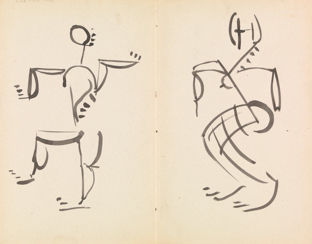 Números de Danças Masculinas e Femininas de Henri Gaudier Brzeska