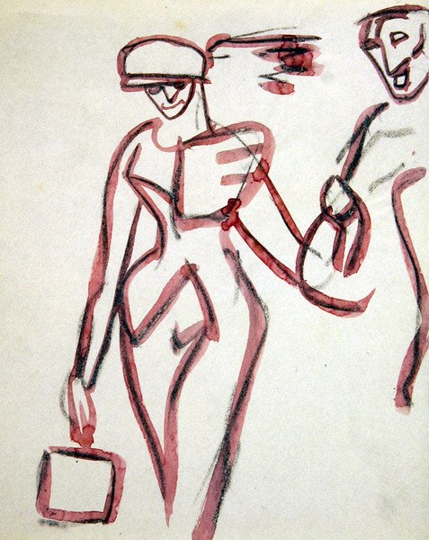 Promenader com Companheiro de Henri Gaudier Brzeska