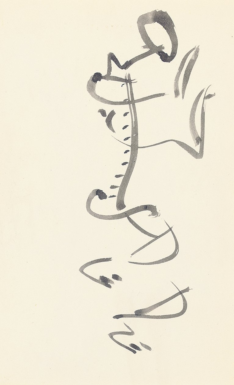 Estudo para "Red Stone Dancer", 1914 de Henri Gaudier Brzeska