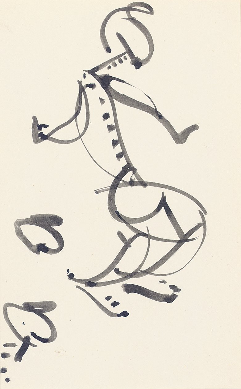 Estudo para "Red Stone Dancer", 1914 de Henri Gaudier Brzeska