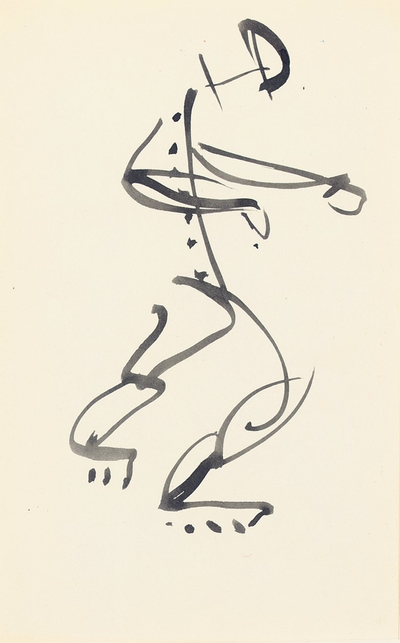 Estudo para "Red Stone Dancer", 1914 de Henri Gaudier Brzeska