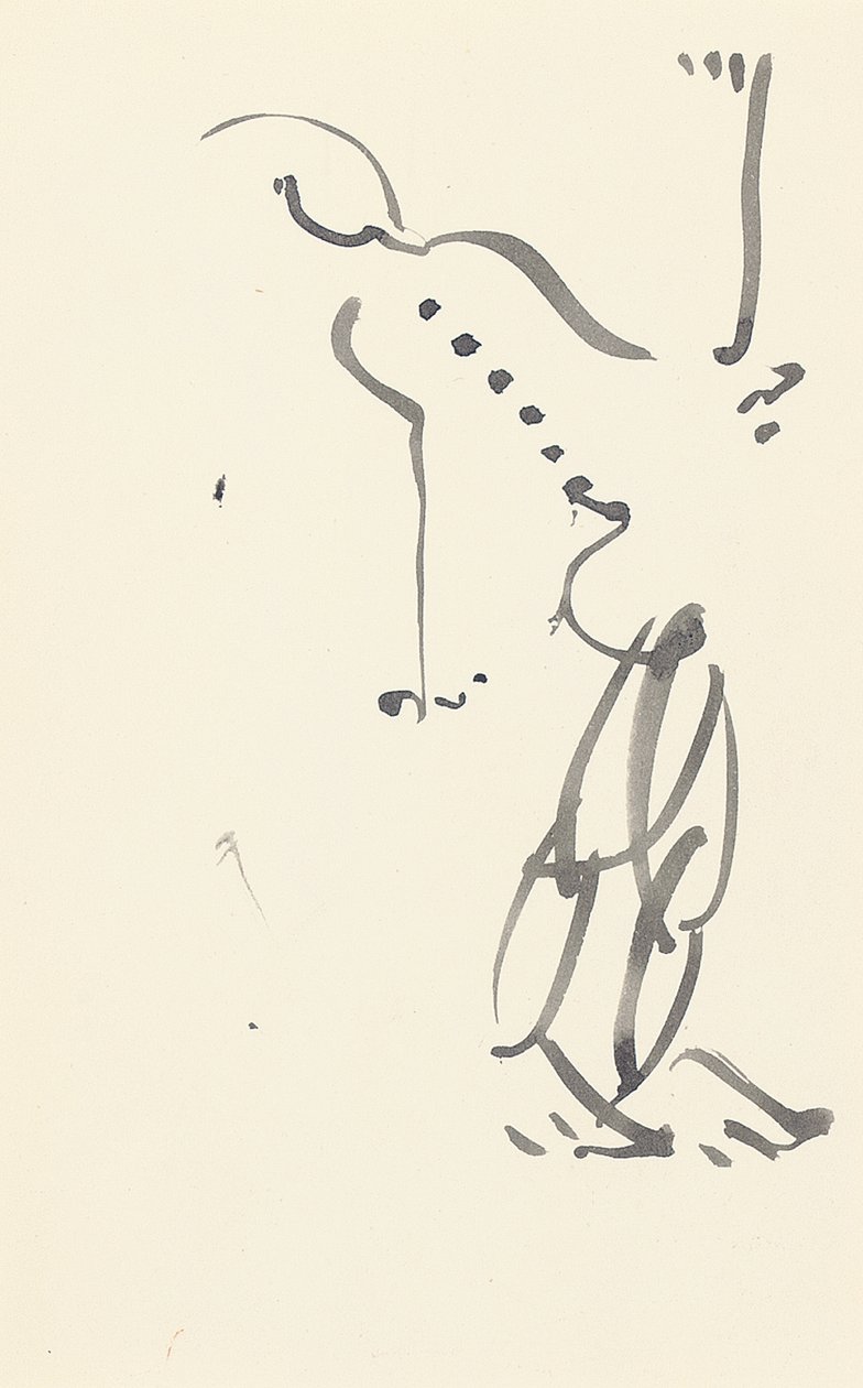Estudo para "Red Stone Dancer", 1914 de Henri Gaudier Brzeska