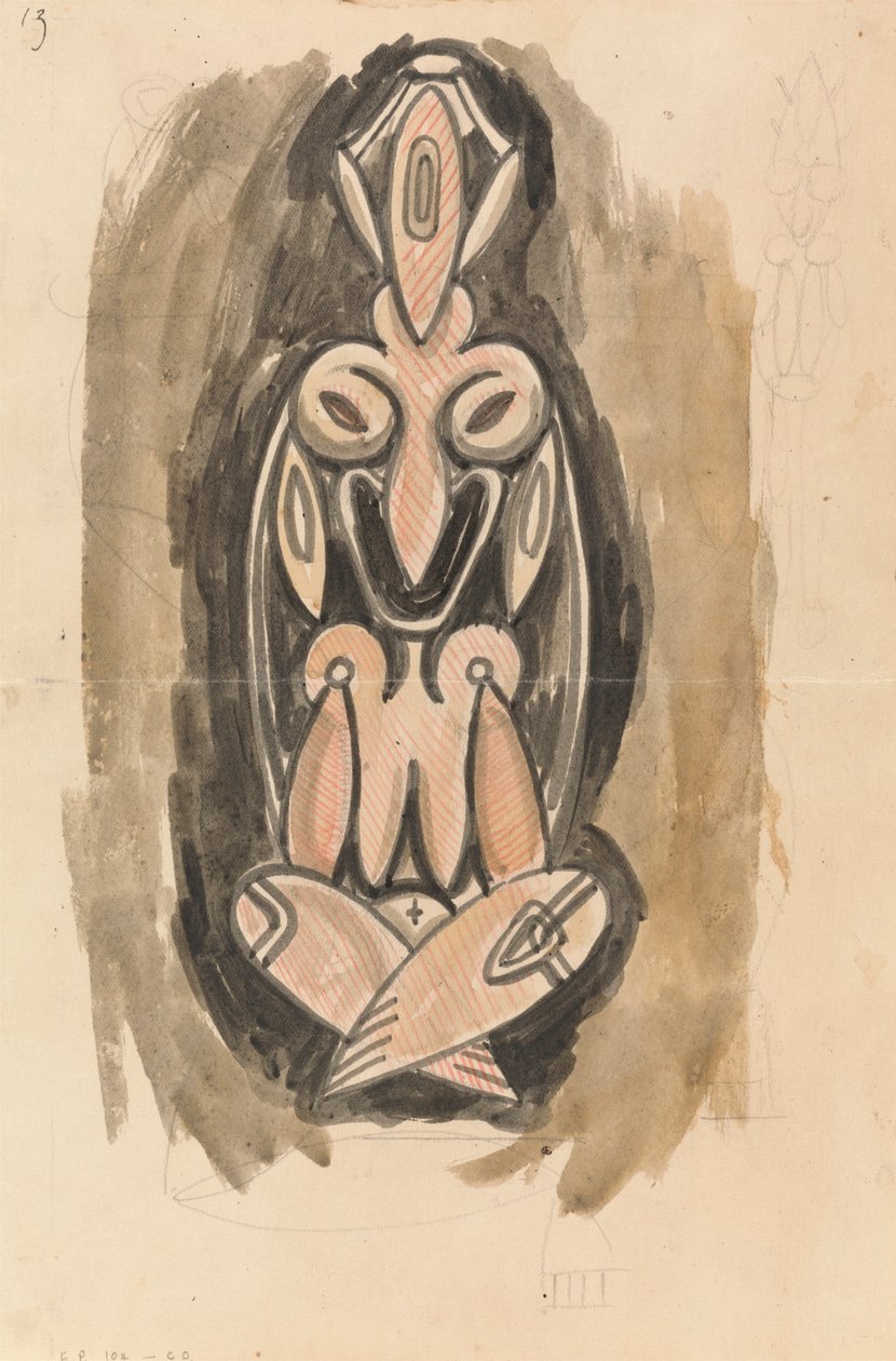 Estudo para uma Coluna Escultórica de Henri Gaudier Brzeska