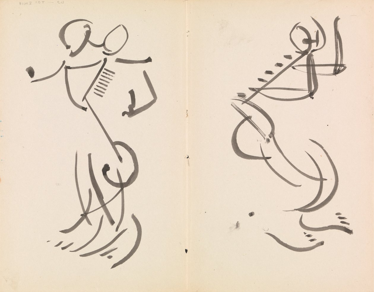 Duas Figuras Dançantes de Henri Gaudier Brzeska