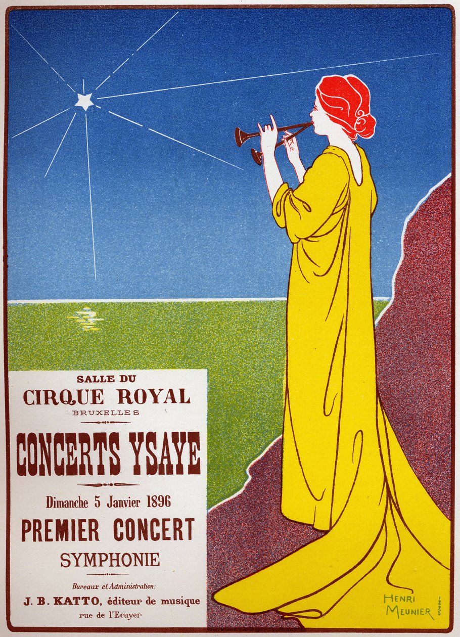 Concertos Ysaye no circo real em Bruxelas de Henri Georges Jean Isidore Meunier