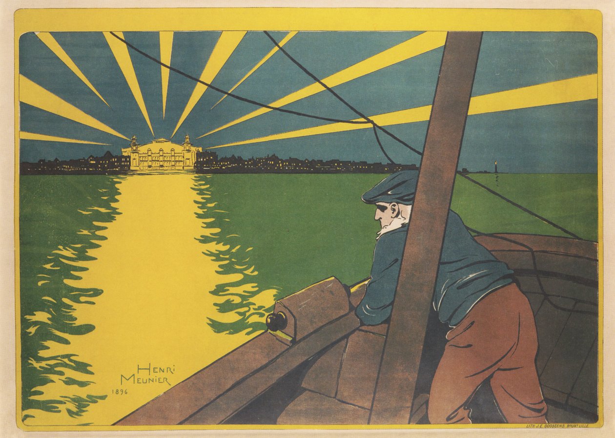 Cassino Blankenberge, 1896. de Henri Georges Meunier