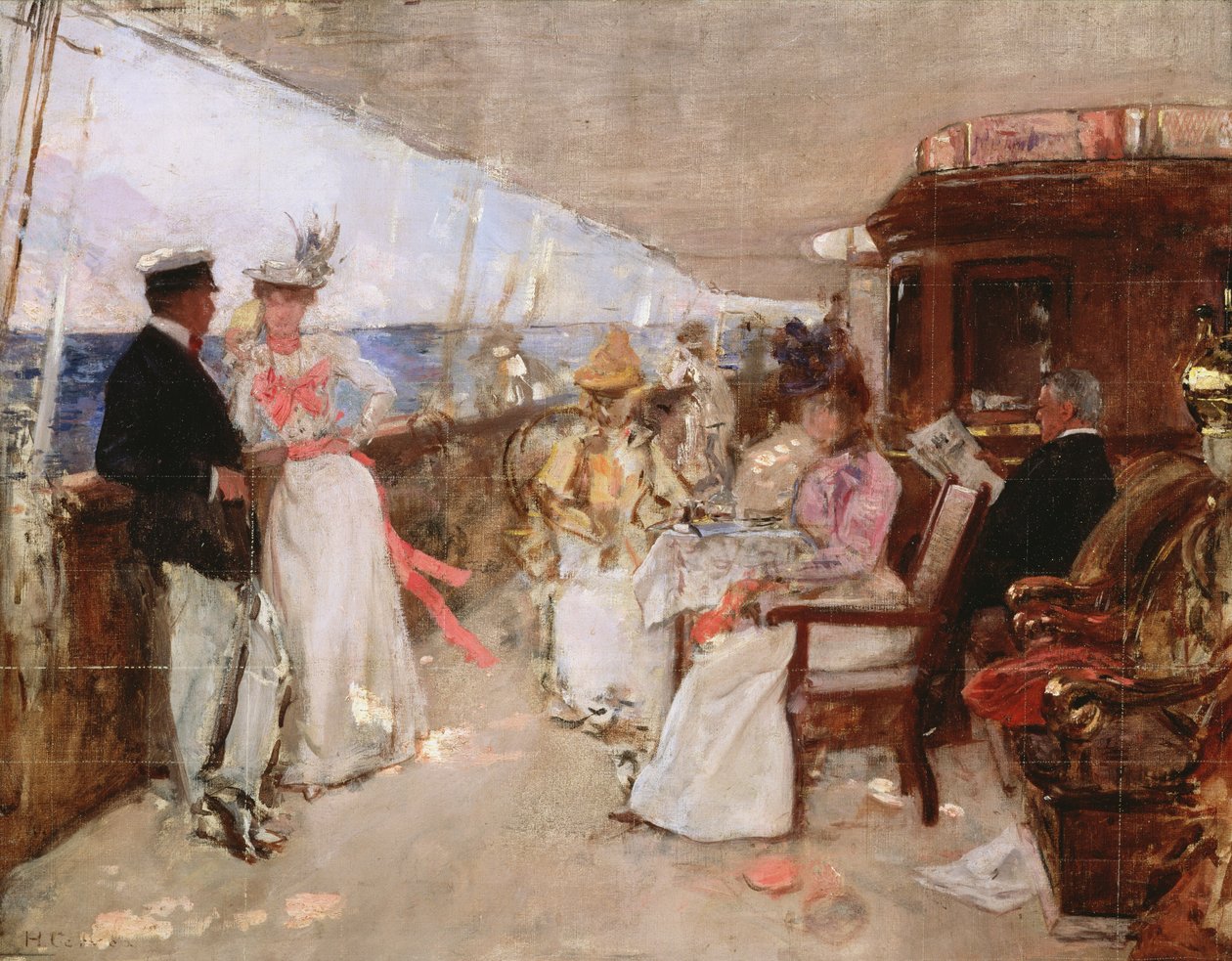 Yachting no arquipélago, c.1898 (esboço) de Henri Gervex