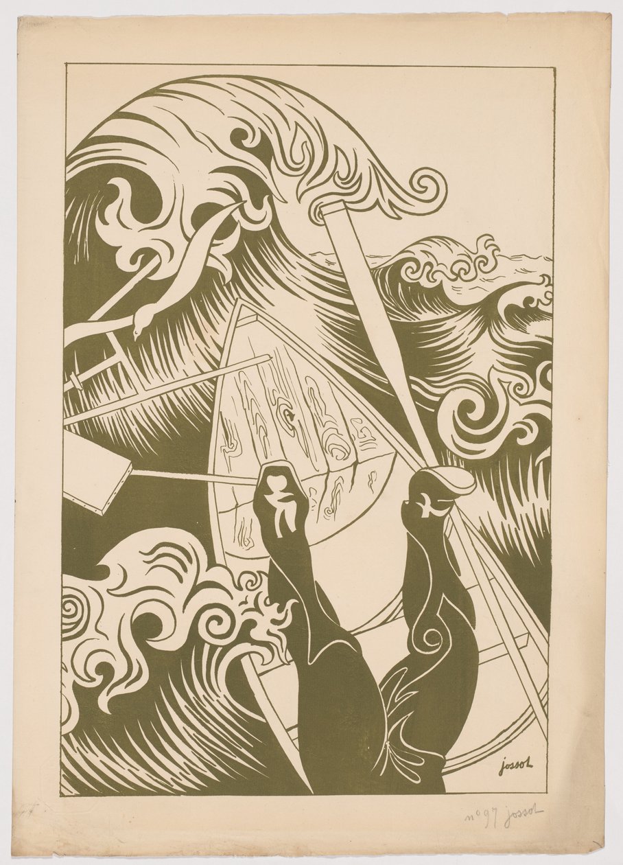 A Onda (La Vague) de Henri Gustave Jossot