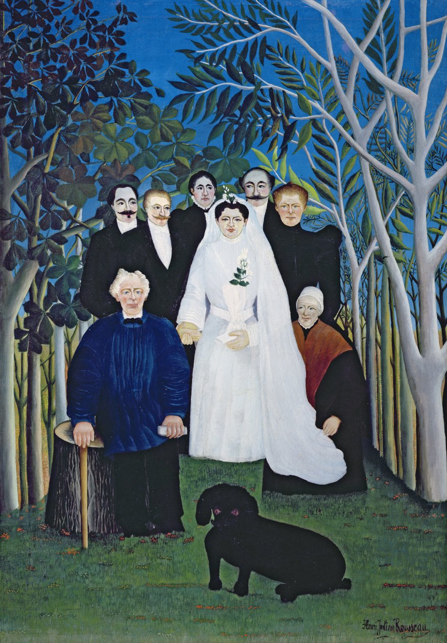 A festa de casamento, c.1905 (óleo sobre tela) de Henri J.F. Rousseau