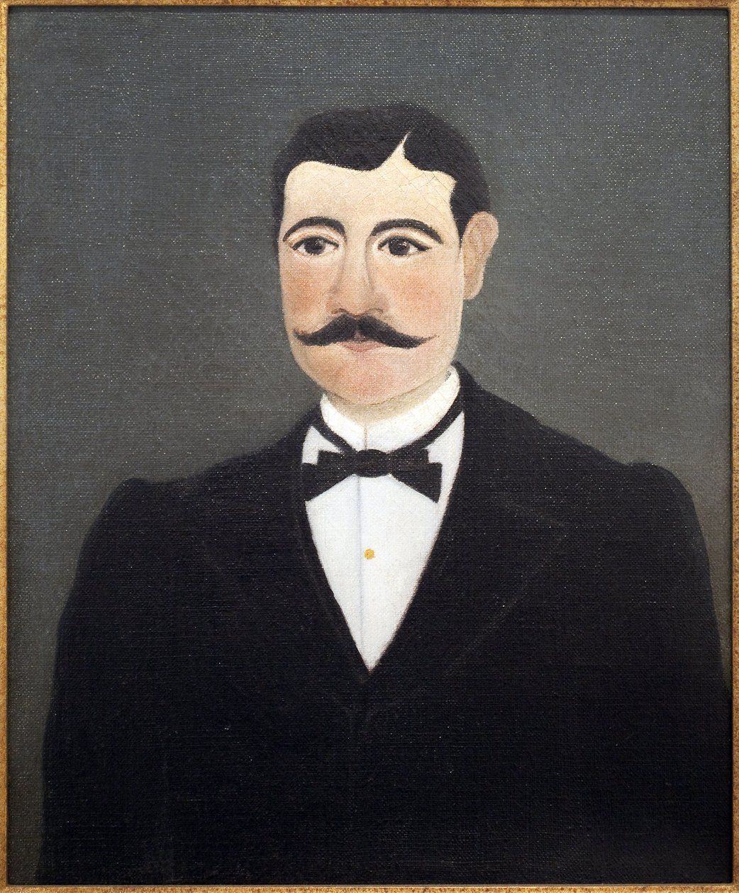 Retrato de Frumence Biche em roupa normal (marechal des logis). Pintura de Henri Rousseau (1844-1910), conhecida como Alfândega, óleo sobre tela, final do século XIX - início do século XX, arte francesa, Musee International d