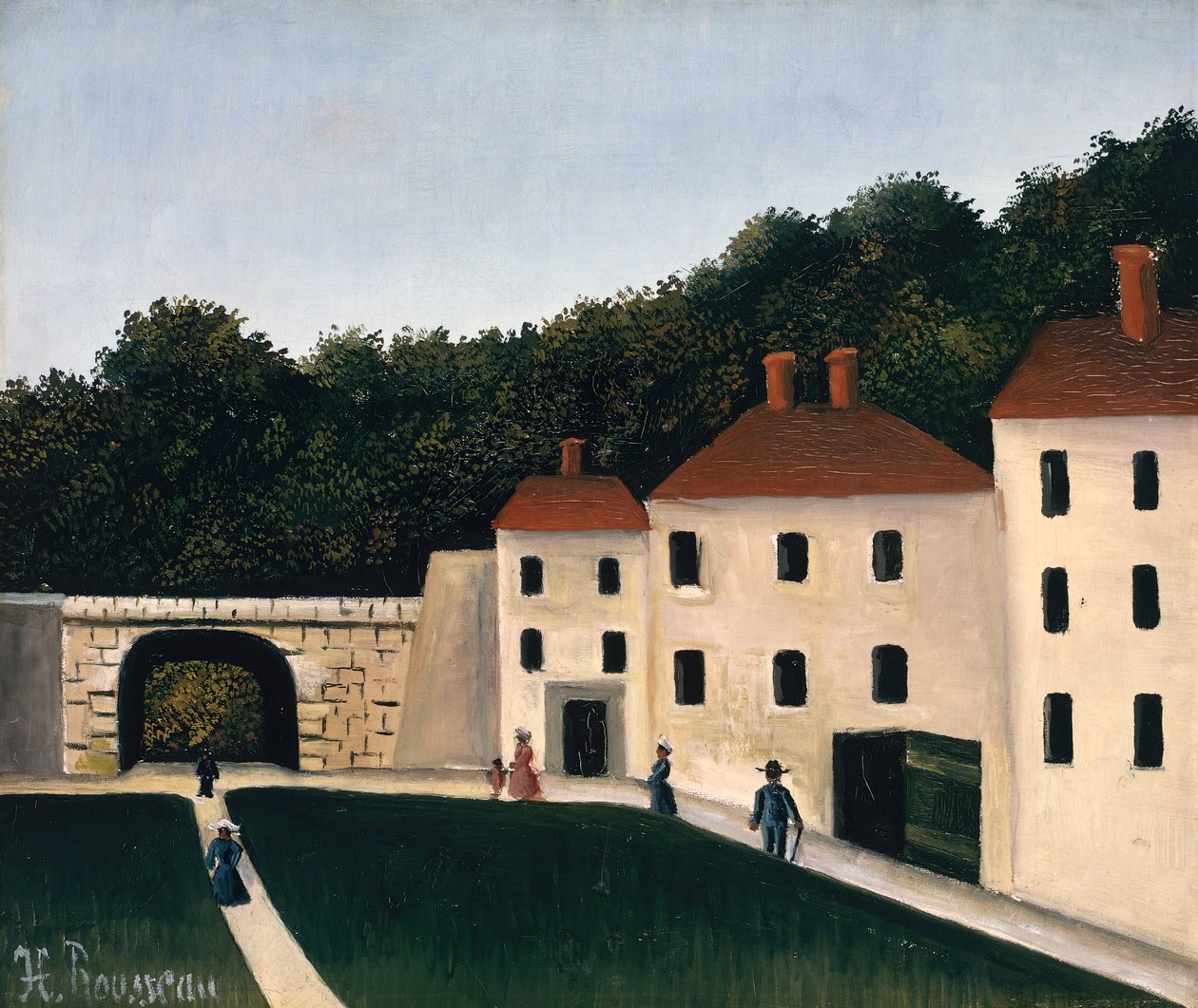 Caminhantes em um parque de Henri J.F. Rousseau