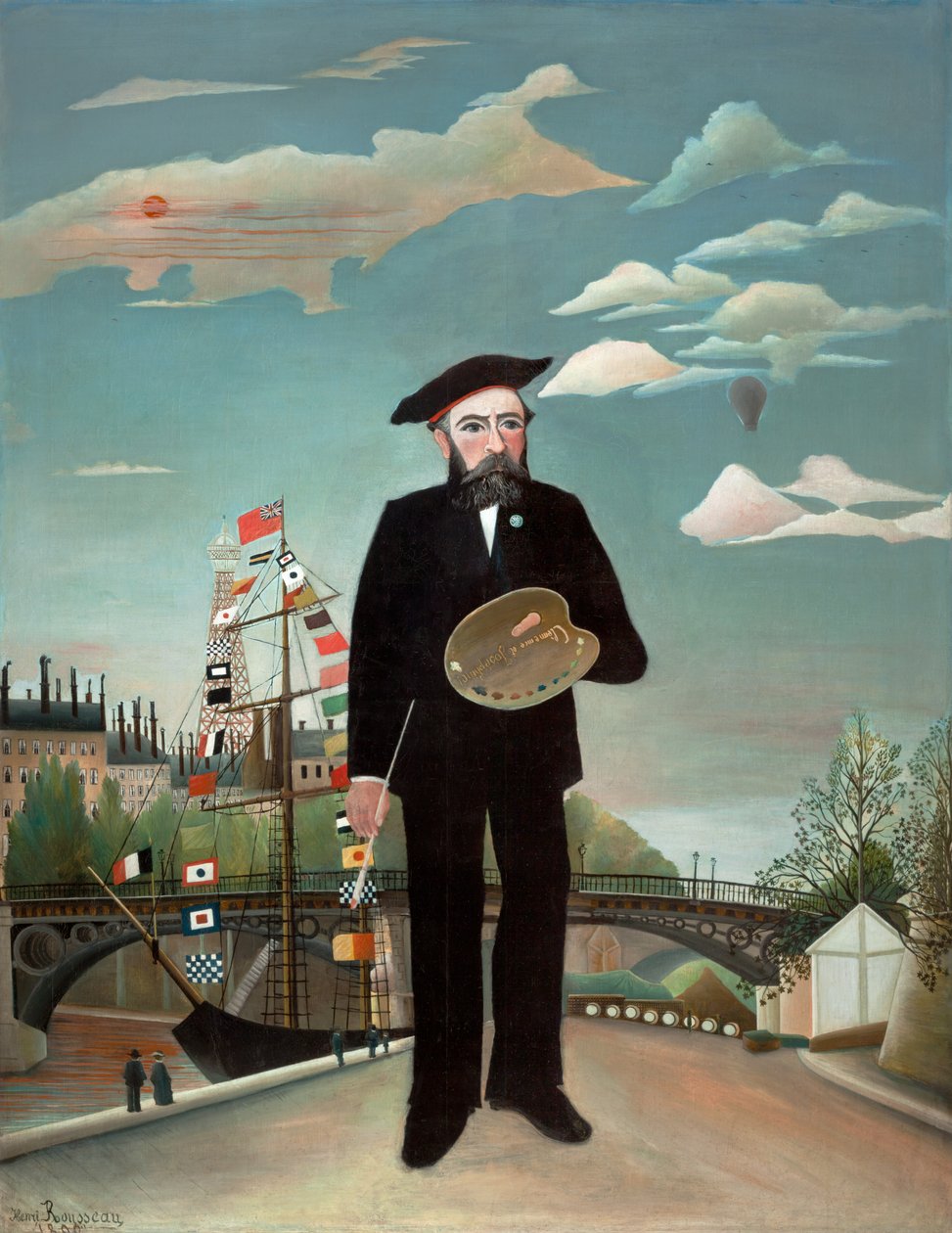 Eu mesmo: Retrato-Paisagem, 1890 de Henri J.F. 1844 1910 Rousseau