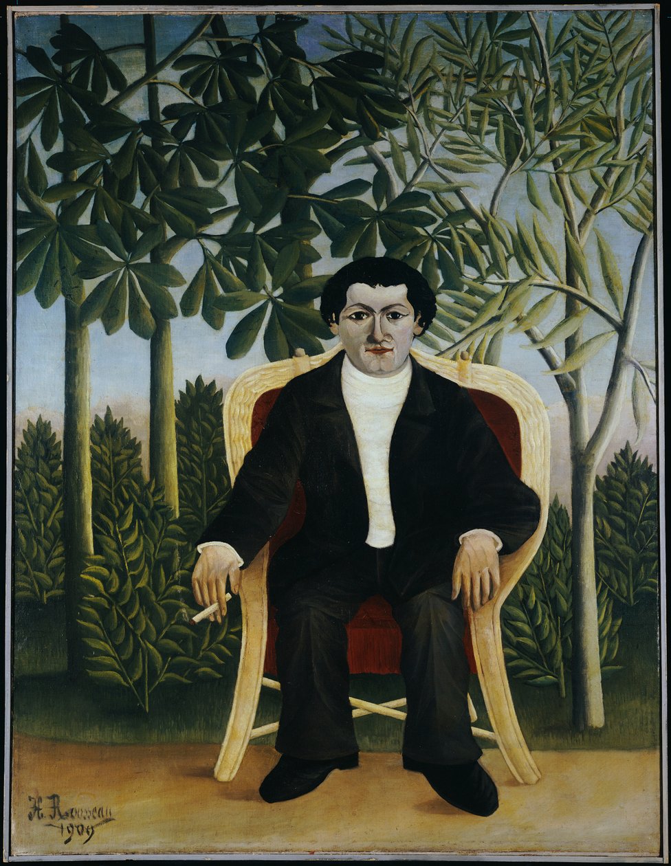 Retrato de Joseph Brummer, 1909 de Henri J.F. Rousseau