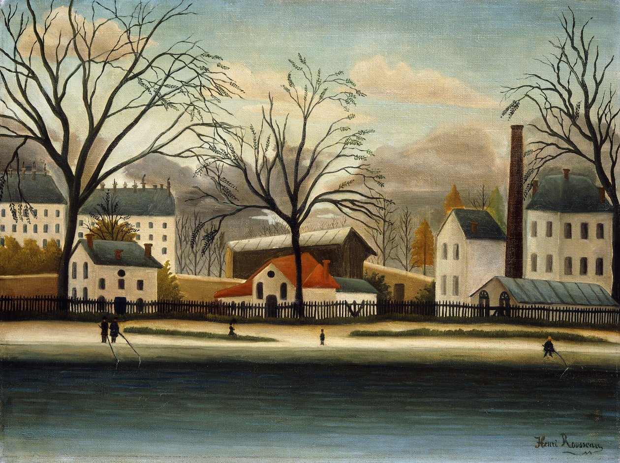 Subúrbios; Subúrbios, c.1896 de Henri J.F. Rousseau