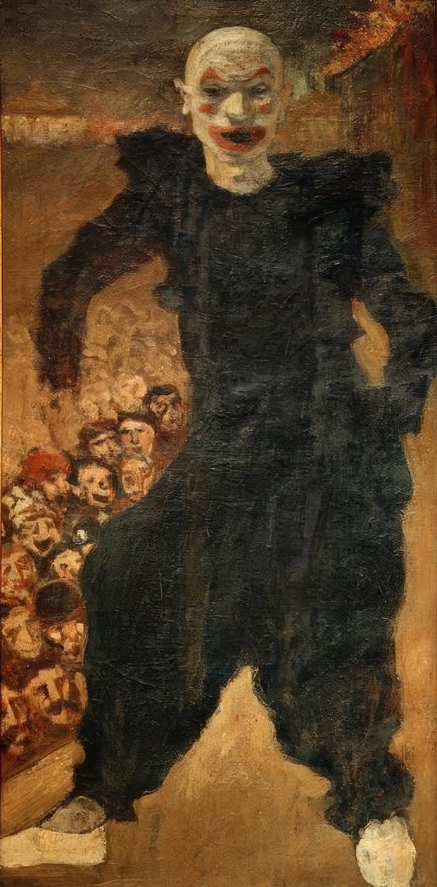 A salsicha de mão de Henri Jacques Edouard Evenepoel