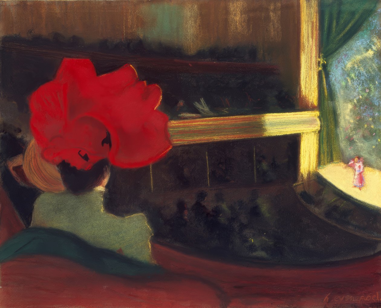 H.Evenepoel, Das Folies Bergere - Pastel de Henri Jacques Edouard Evenepoel
