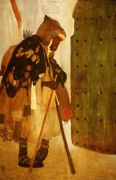 O mendigo árabe de Henri Jacques Edouard Evenepoel