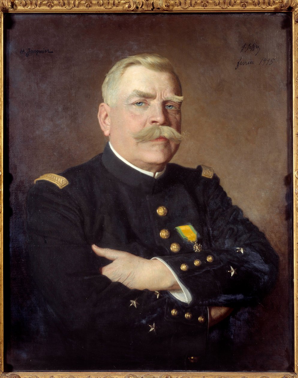 Retrato de Joseph Joffre (1852-1931) marechal da França. Pintura de Henry Jacquier (1878-1921). 1915. Dim. 0,81 x 0,65 Versailles, Musee du Chateau de Henri Jacquier