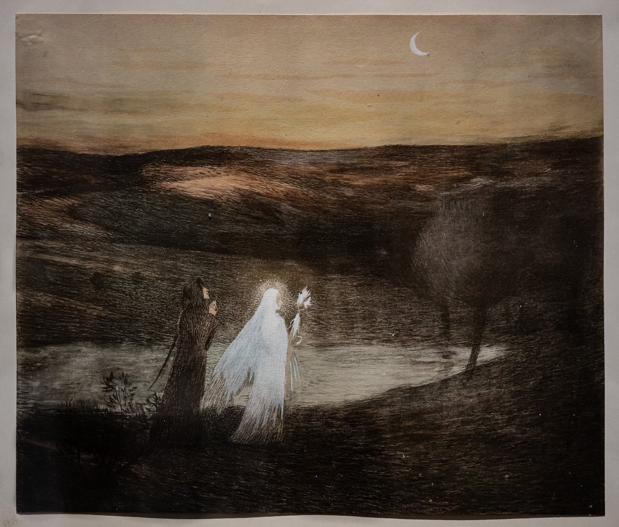 Dante encontra Beatriz de Henri Jean Guillaume Martin