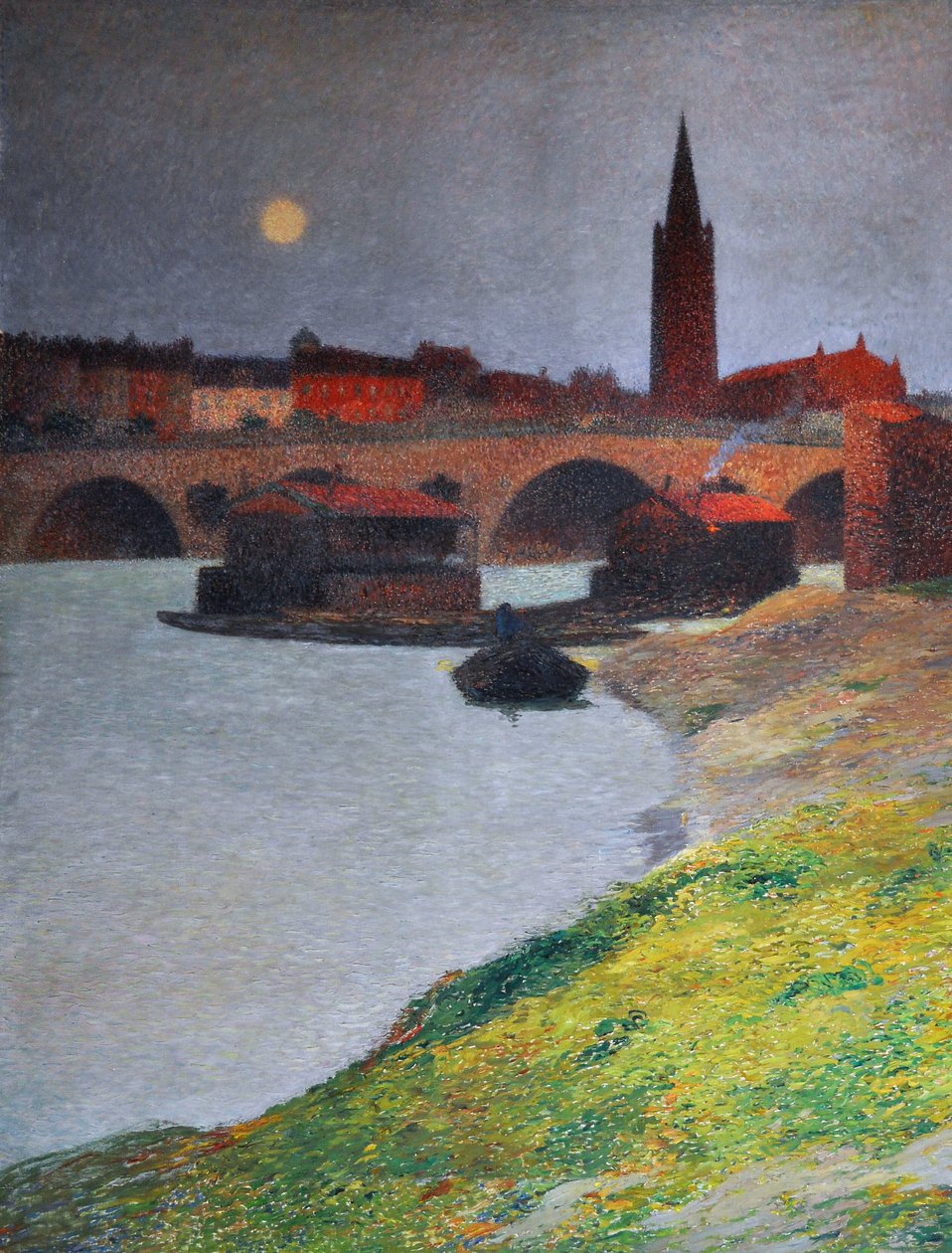 Vista de Toulouse, c.1900 (fresco) de Henri Jean Guillaume Martin