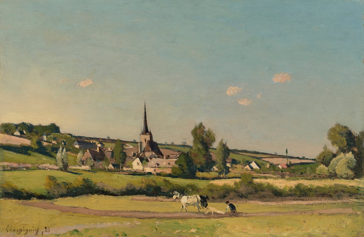 Vista de Saint Privé de Henri Joseph Harpignies