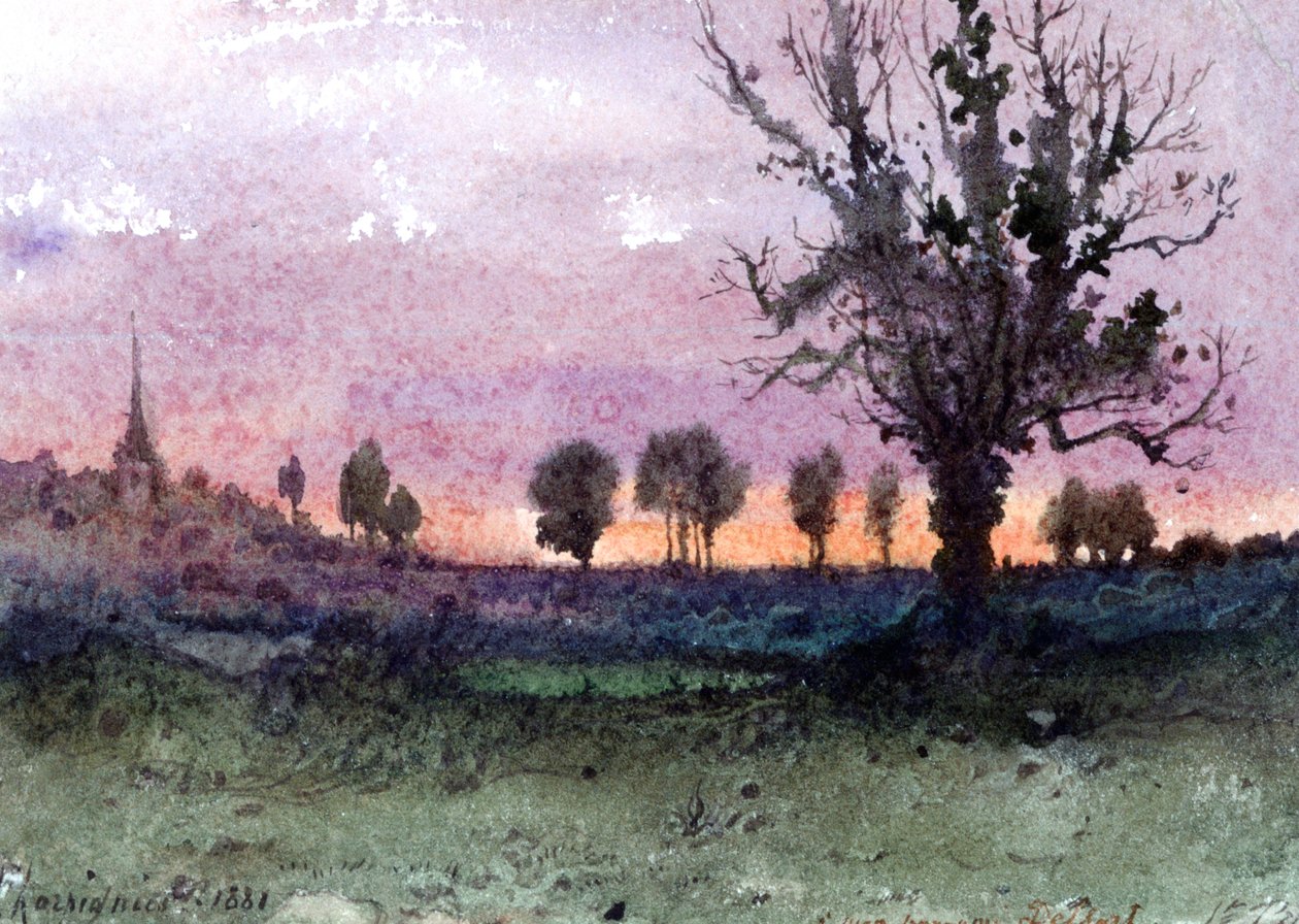 Paisagem, 1881 de Henri Joseph Harpignies