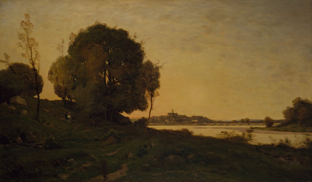 A Ponte de Nevers, 1861-1893. de Henri Joseph Harpignies