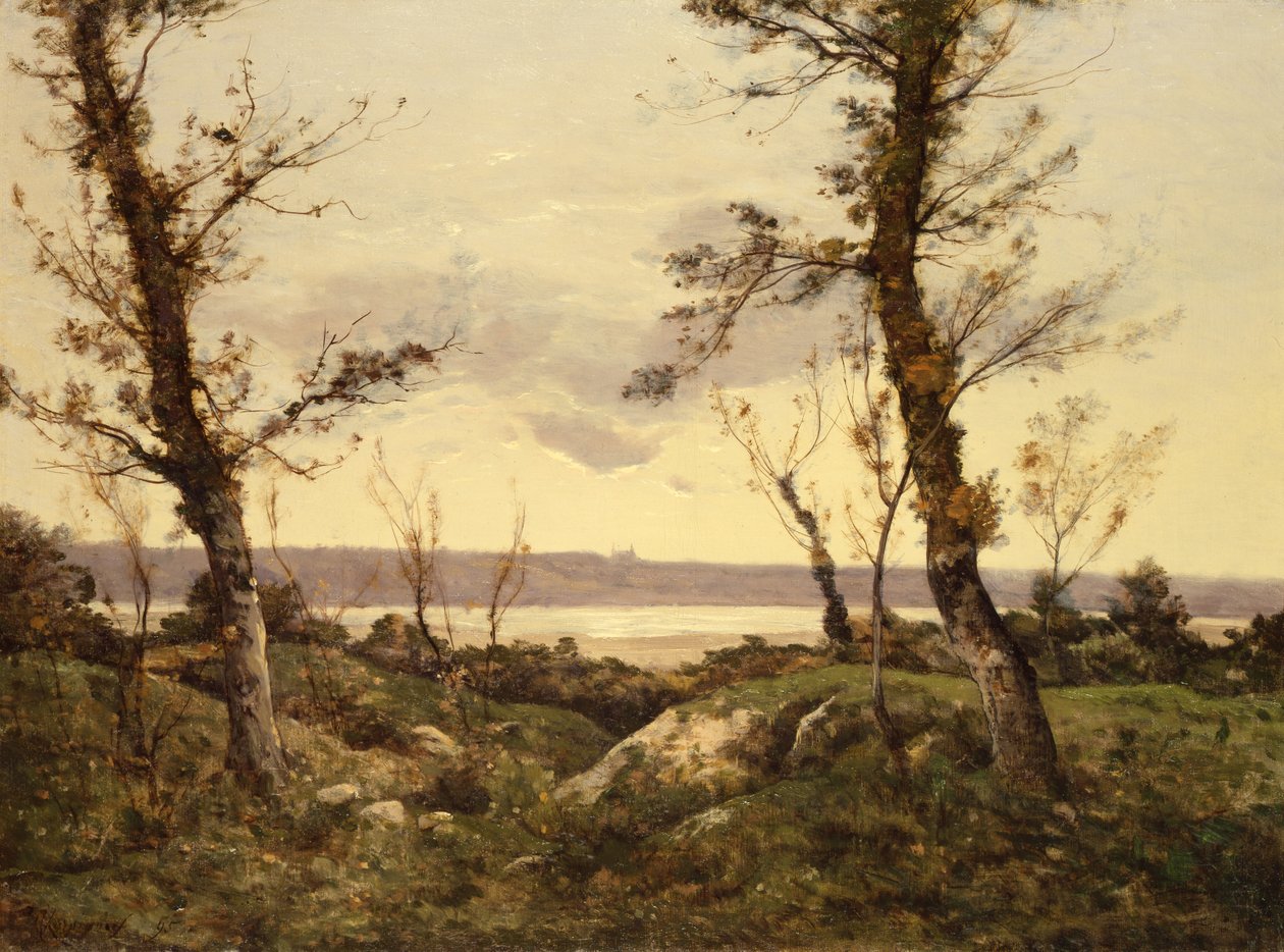 O estuário de 1895 de Henri Joseph Harpignies