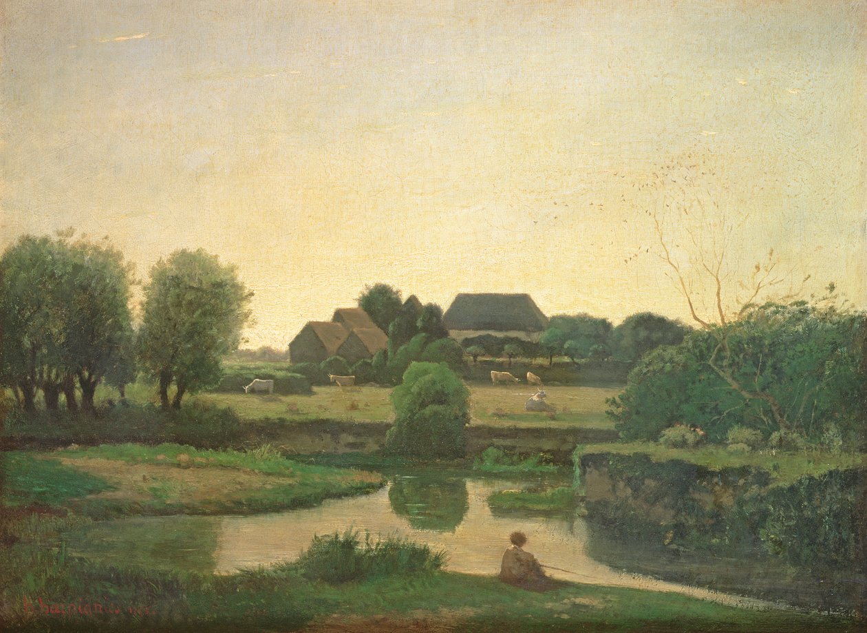 A lagoa, 1853 de Henri Joseph Harpignies