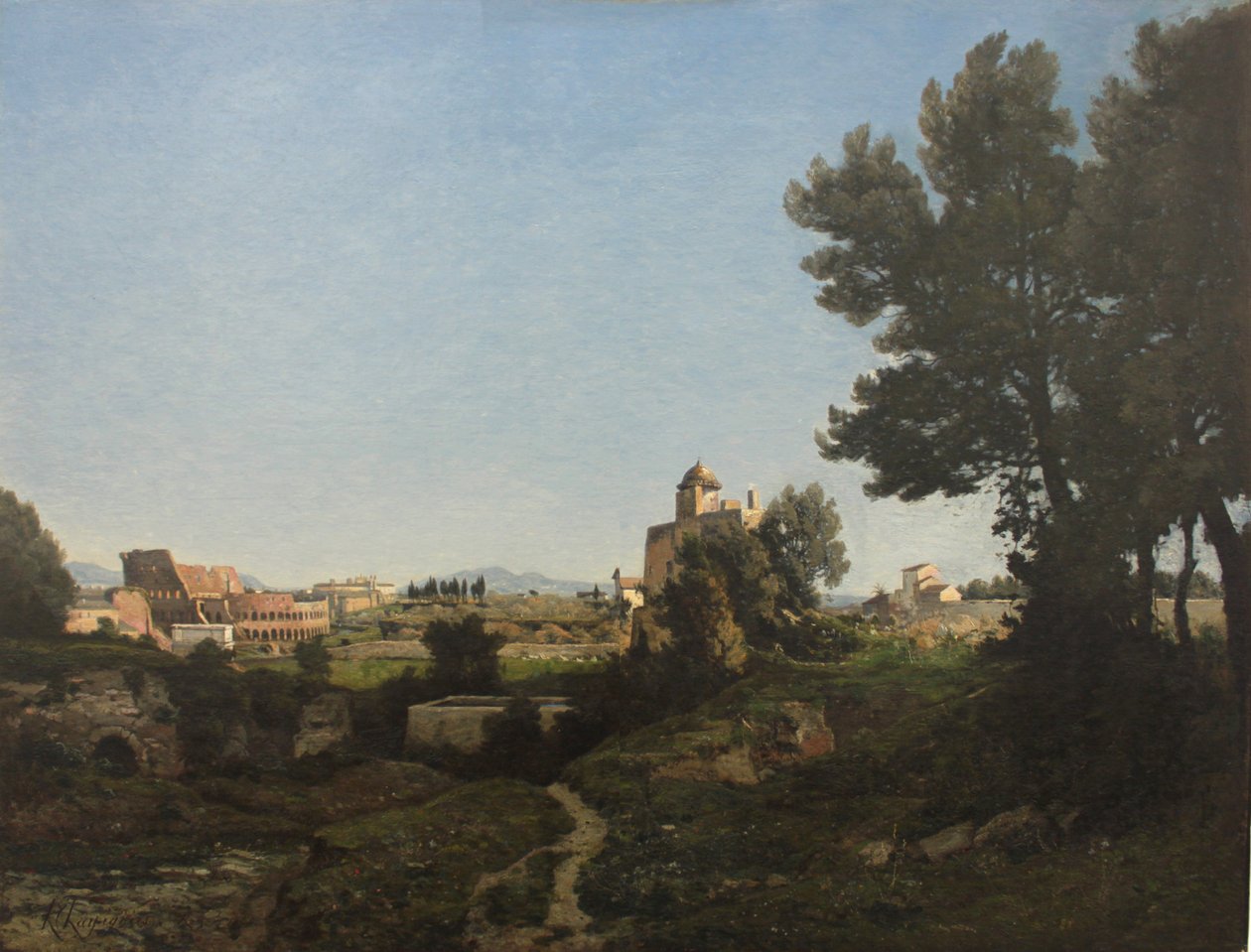 Vista de Roma do Monte Palatino, 1865 de Henri Joseph Harpignies