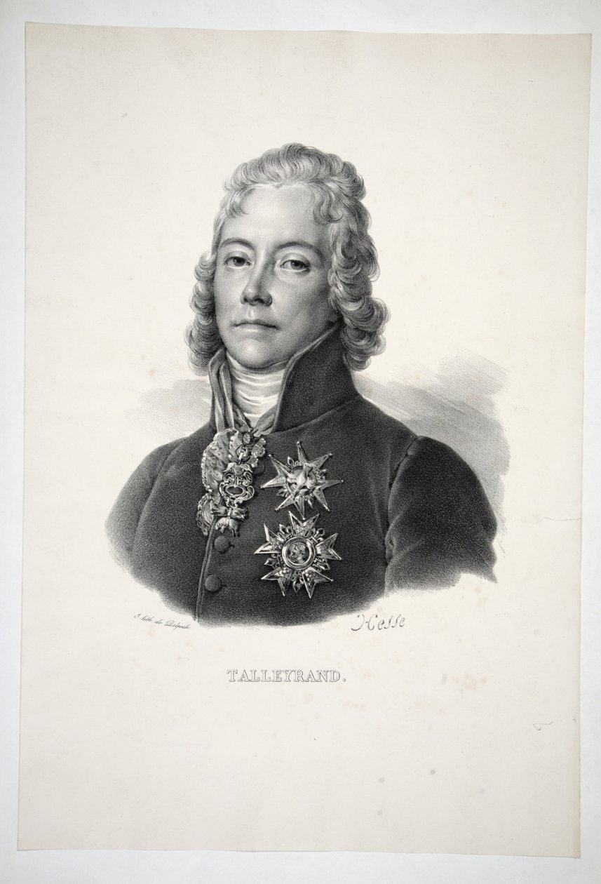 Talleyrand, pub. 1821 de Henri Joseph Hesse