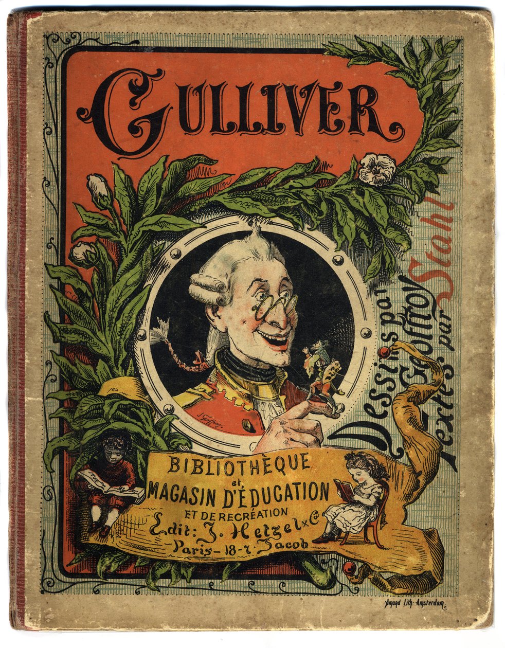Retrato de Lemuel Gulliver. Capa para "Gulliver