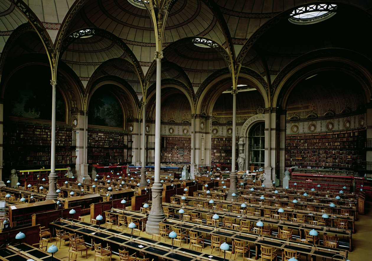 Interior da sala de impressão, 1868 de Henri Labrouste