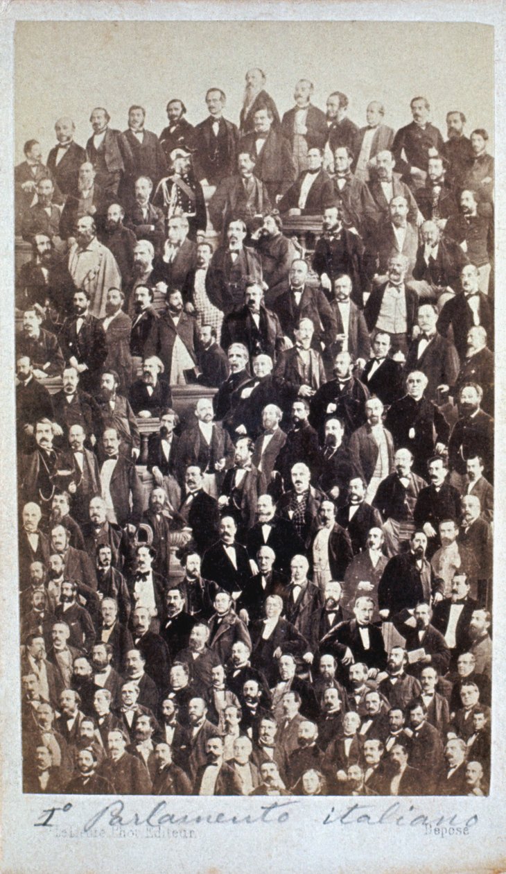 O PRIMEIRO PARLAMENTO ITALIANO 1861 de Henri Le Lieure