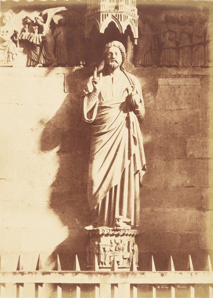 Estátua de Cristo, Catedral de Reims de Henri Le Secq