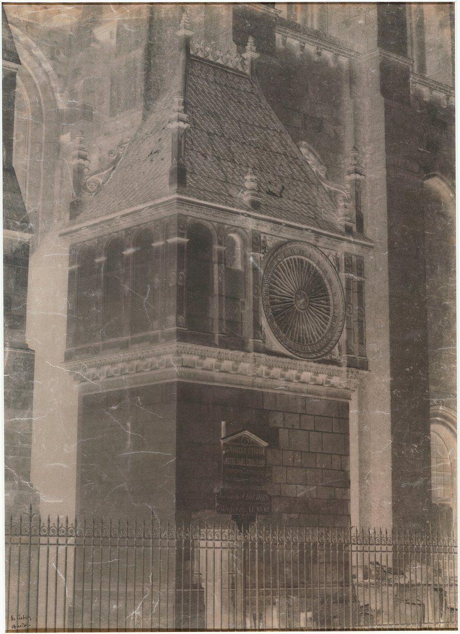 Sem título (Catedral de Chartres, Pavilhão do Relógio) de Henri Le Secq