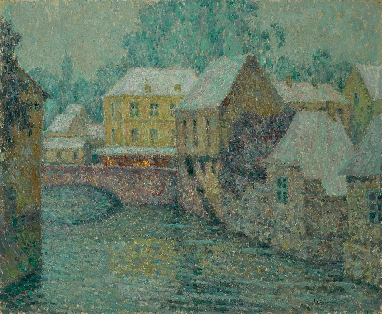 Neige Snow, 1917. de Henri Le Sidaner