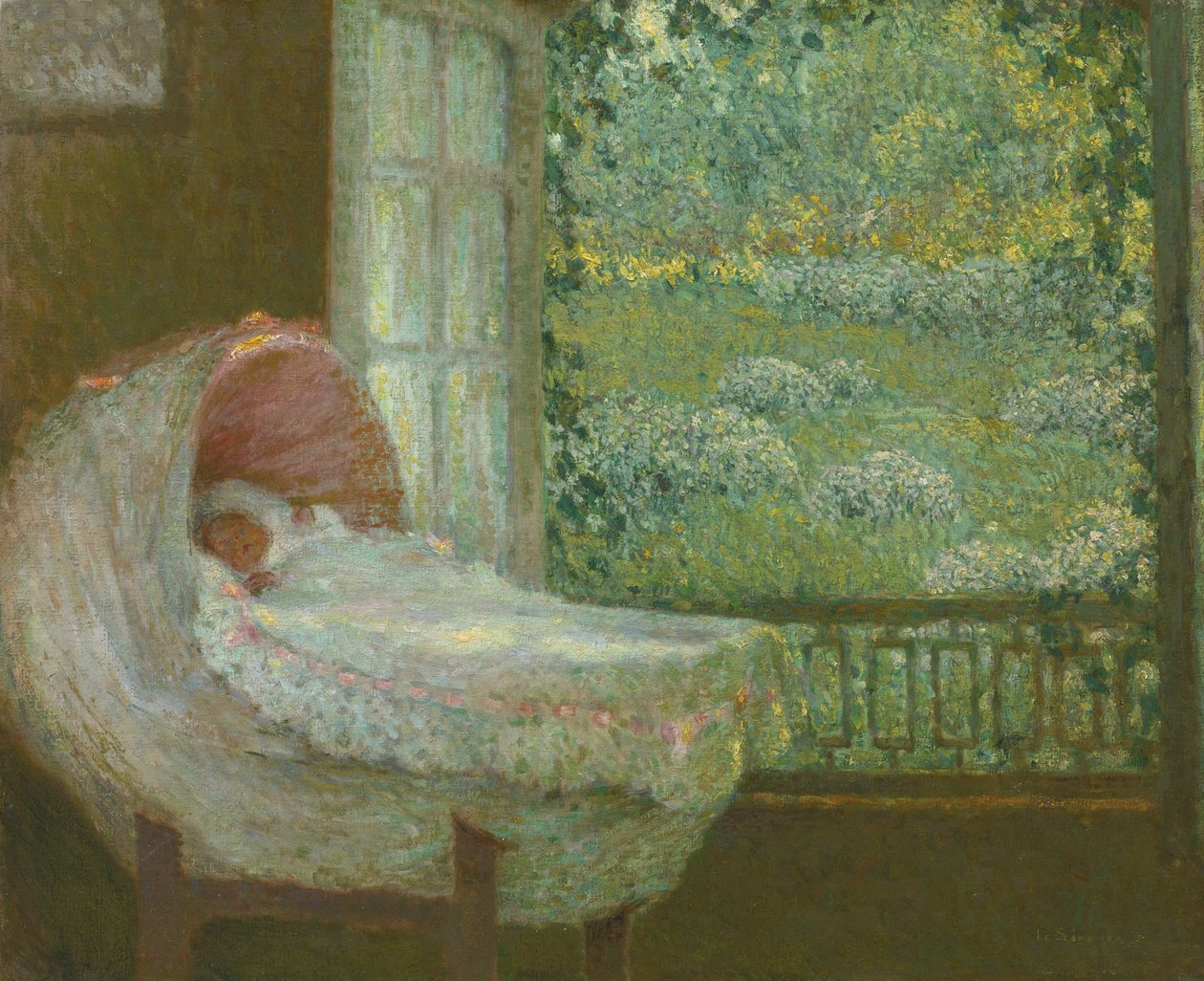 O Berço, 1905 de Henri Le Sidaner