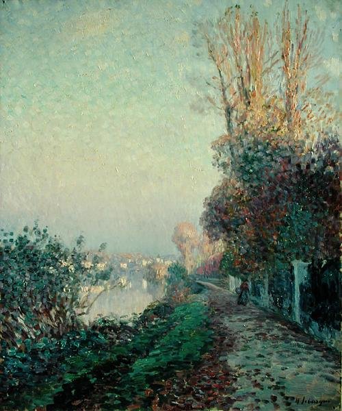 Ao longo do rio (óleo sobre tela) de Henri Lebasque