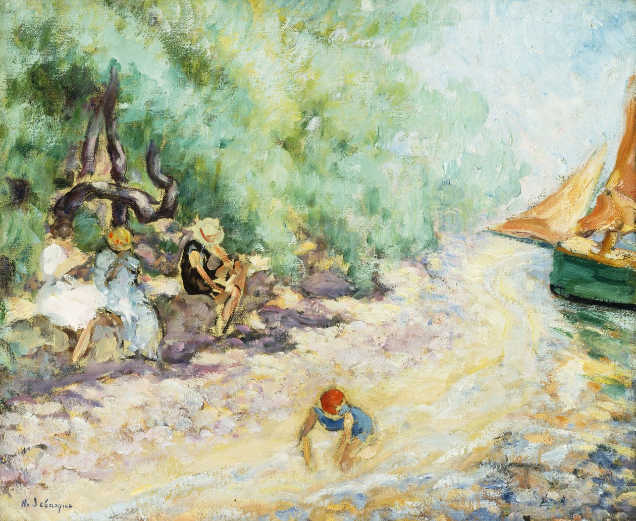 Banhistas ao lado de um rio; Banhistas pelo rio, de Henri Lebasque
